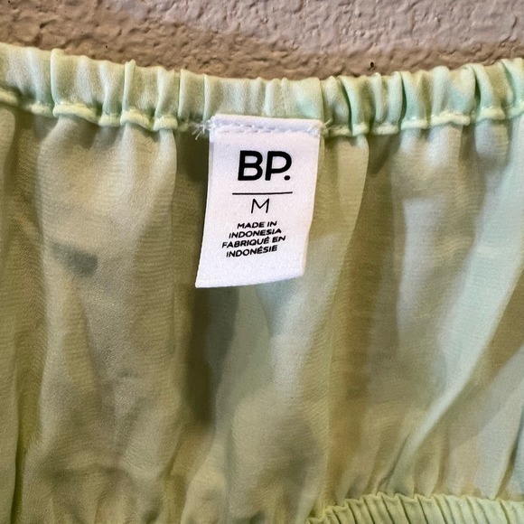 BP Tie-Front Cami Top Sleeveless Green Casual Summer Top Size‎ M - Picture 2 of 4